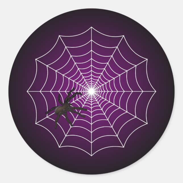 Adesivo Zombie Purple Spider Web em preto (Frente)