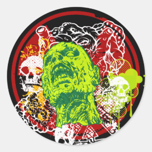 Adesivo Zombie Raid Stickers