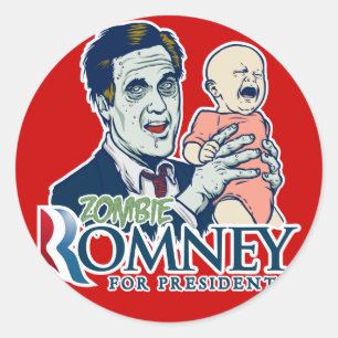 Adesivo Zombie Romney Sticker