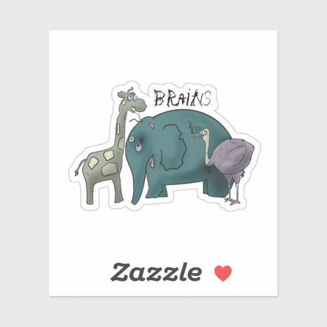 Adesivo Zombie Savanna (Folha)