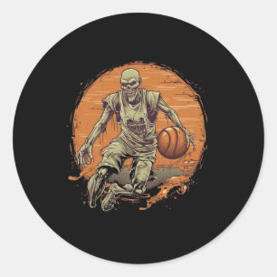 Adesivo Zombie Sketll Player Halloween Esporte Men B
