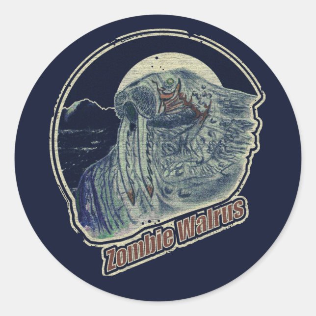 Adesivo Zombie Walrus (Frente)