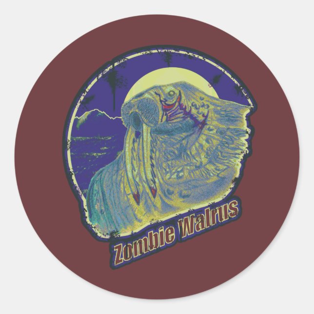 Adesivo Zombie Walrus (Frente)