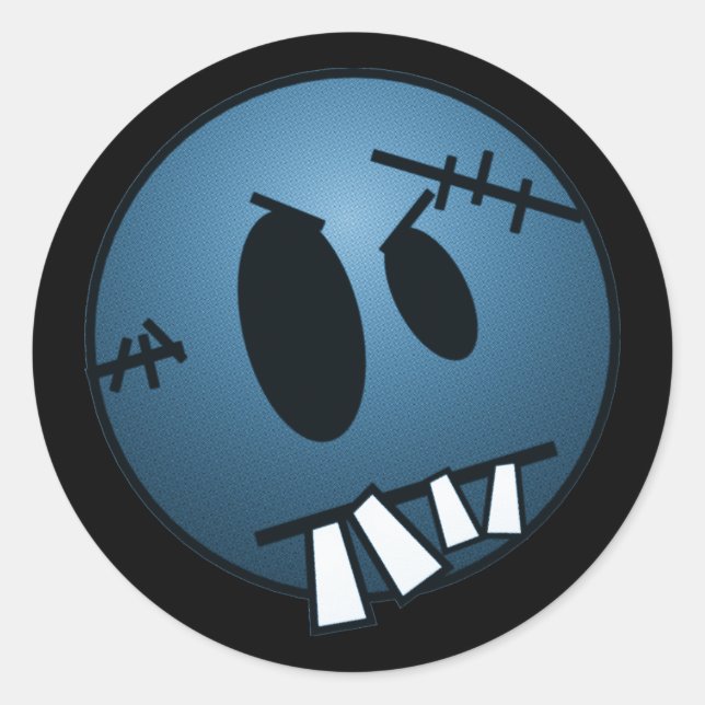 ADESIVO ZOMBIECON FACE - AZUL (Frente)