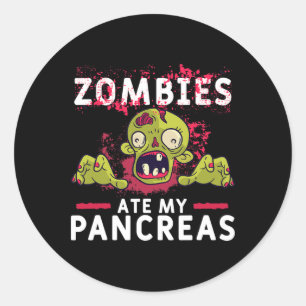 Adesivo Zombies Comeram Meu Pâncreas Diversão Pâncreas Dia