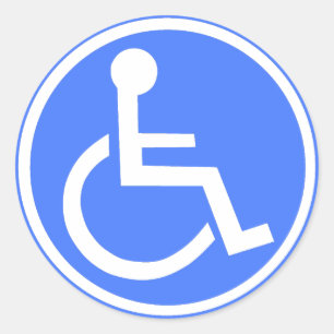 ADESIVO ZONA DE ESTACIONAMENTO DA CADEIRA DE RODAS