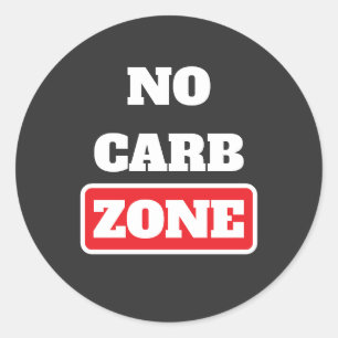 Adesivo Zona Sem Carbono (100% CARNIVORE)