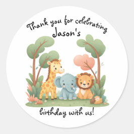 Adesivo Zoo Birthday