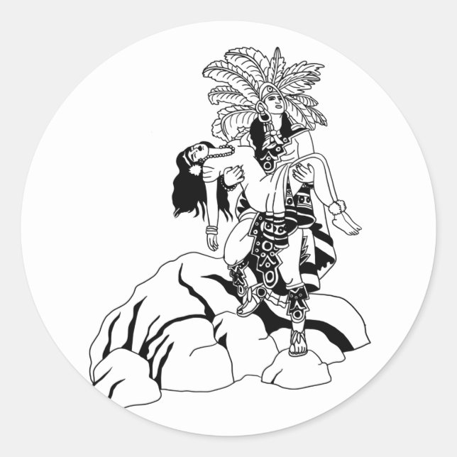 Adesivo ZTEC wARRIOR & PRINCESS ORIGINAL ART MEXICAN (Frente)