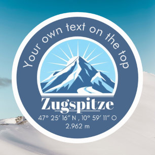 Adesivo Zugspitze Alemanha decoração de souvenir de montan