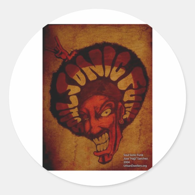 Adesivo Zulu soulsonic funk (Frente)