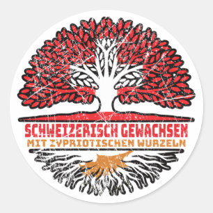 Adesivo Zypern Zyprisch Schweizer Schweiz Baum Wurzel