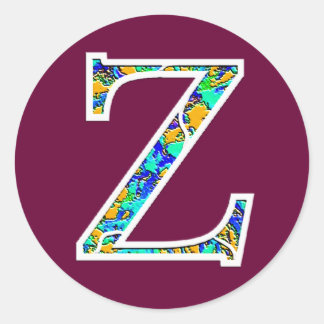 Adesivo Zz iluminou o monograma