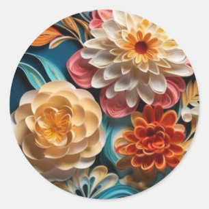 Adesivos 3d florais
