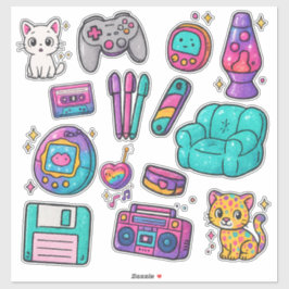 Adesivos 90s Prop Pack – Brilho