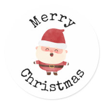Adesivos alegres do Papai Noel Natal feliz