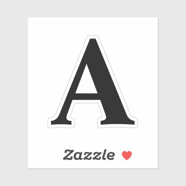 Adesivos alfabéticos adesivos de 2 polegadas (Folha)