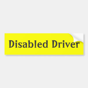 Adesivos amarelos para-choques desativados