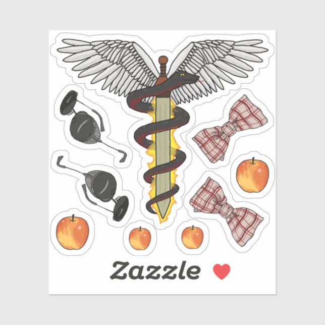 Adesivos Angel/Demon (Folha)