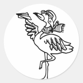 adesivos - animal engraçado -