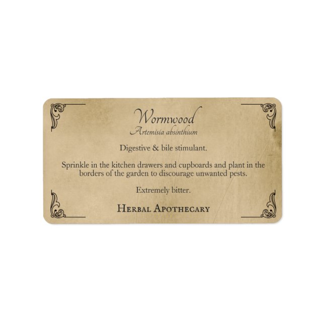 Adesivos Apothecary Herbal (Frente)