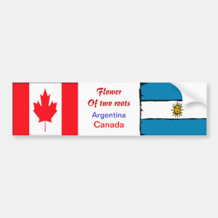 Adesivos argentino-canadianos para-choques