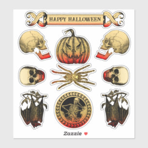 Adesivos Assustadores de Halloween