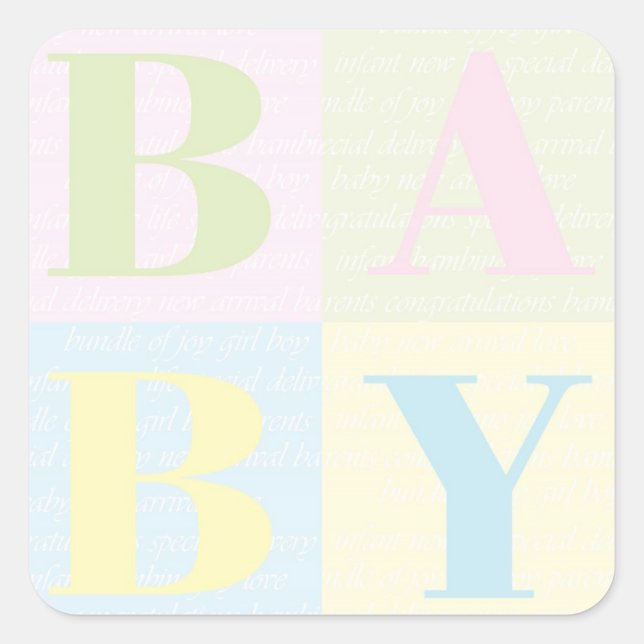 Adesivos "BABY Blocks" (Frente)