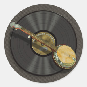 Adesivos Banjo Music Round