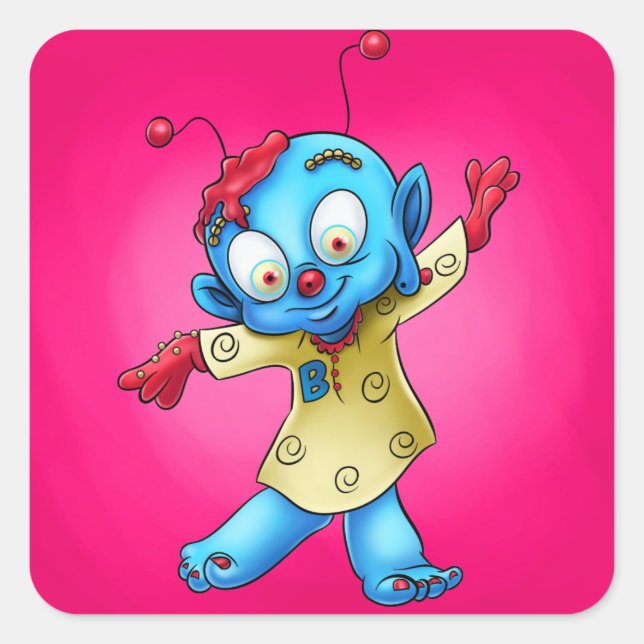 adesivos bonitos de desenho animado (Frente)