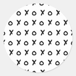 Adesivos Brancos & Pretos X O XO X&O's Moda Fofa