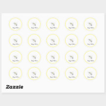 Adesivos Buzz & Bloom - desenho de abelha desenhad