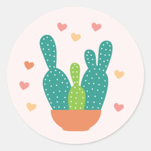 Adesivos Cactus Dias de os namorados