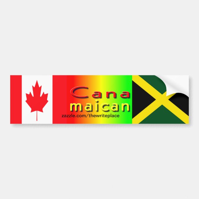 adesivos canadianos jamaica para-choques (Frente)