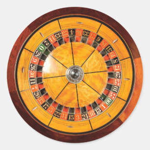 Adesivos Classen Wooden Roulette Wheel Round