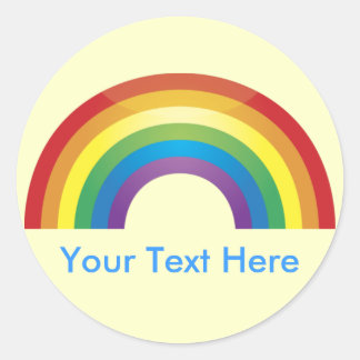 Adesivos Clássicos Personalizados do Arco-Íris