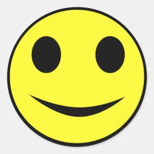 Adesivos Colchetes de rosto amarelo clássicos