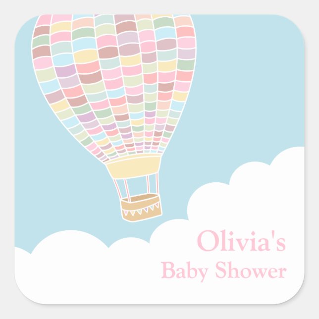 Adesivos Coloridos de Chuveirinho de Bebê com Balã (Frente)