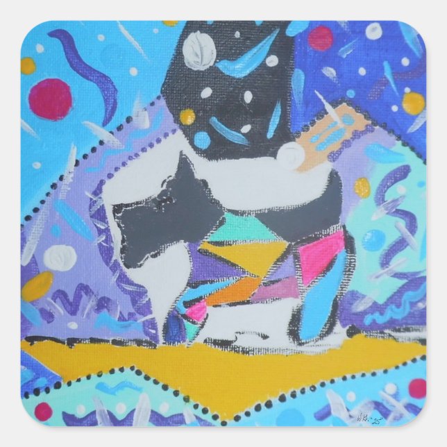 Adesivos com a Pup de Schnauzer (Frente)