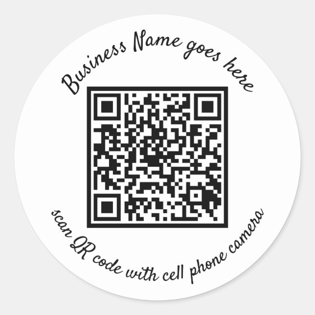 Adesivos com código QR (Frente)