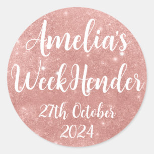 Adesivos com Efeito de Glitter em Rose Gold Person