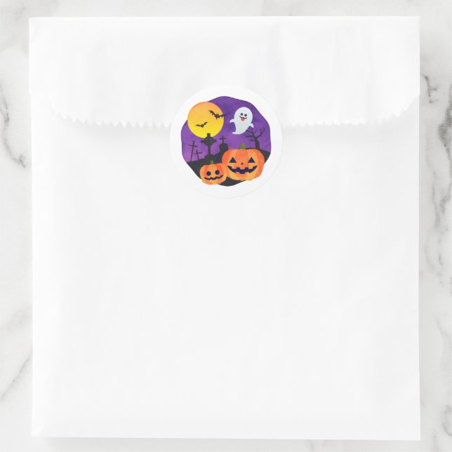 Adesivos com Estética de Halloween Sombrio (Bolsa)