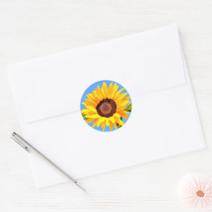 Adesivos com Girassol Amarelo