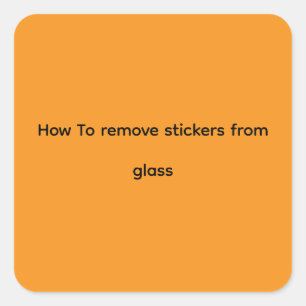 Adesivos como remover adesivos de vidro