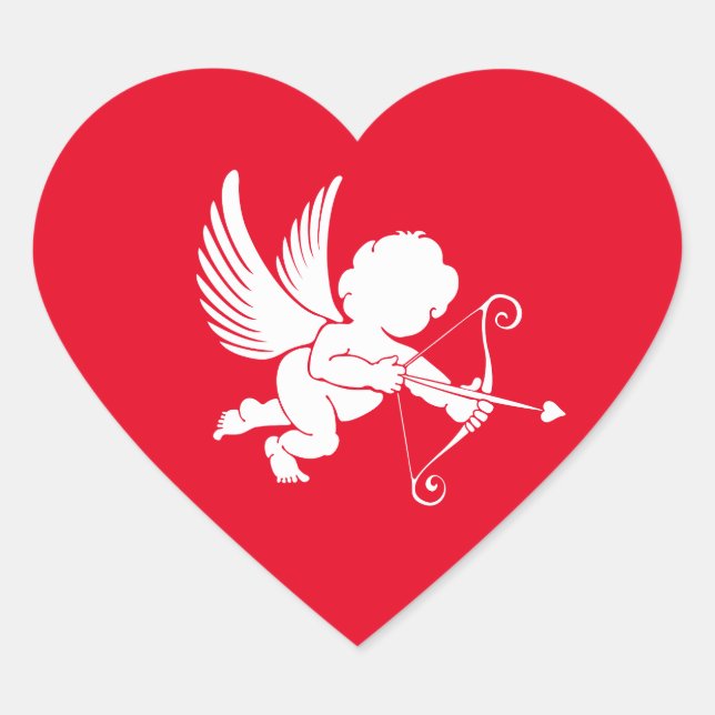 Adesivos Coração Cupido (Frente)