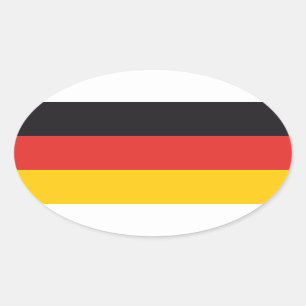 Adesivos da bandeira da Alemanha x20 oval bandeira