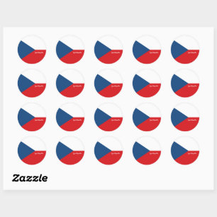 Adesivos da bandeira da República Tcheca & moda da