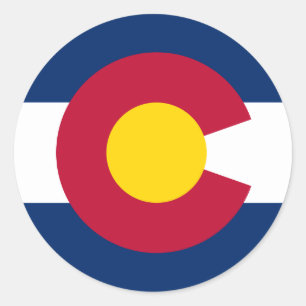 Adesivos da Bandeira do Colorado