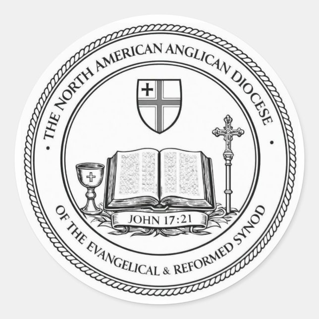 Adesivos da Diocese Anglicana do Sínodo E&R (Frente)