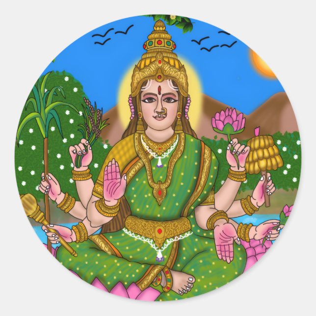 Adesivos da Mahalakshmi (Frente)